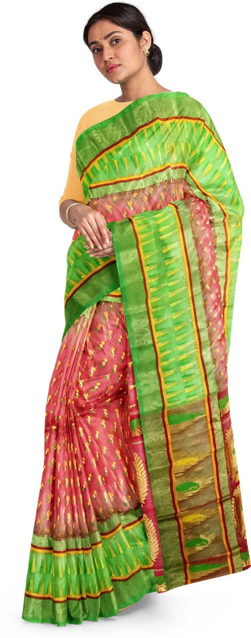 Pradip Fabrics Ethnic Women's Tant Jamdani Saree