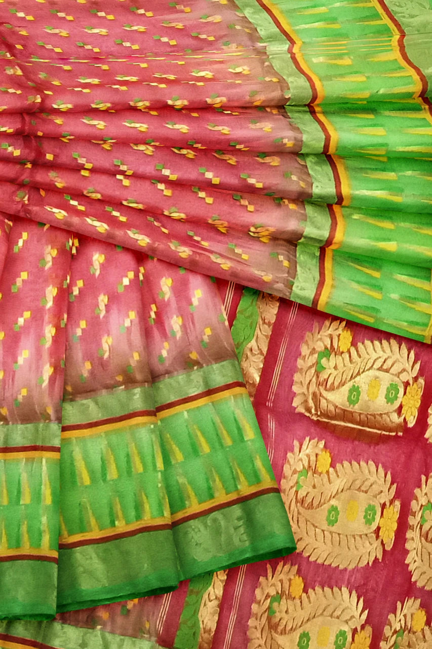 Pradip Fabrics Ethnic Women's Tant Jamdani Saree