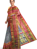 Pradip Fabrics Ethnic Women's Tant Jamdani Saree