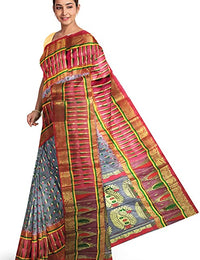 Pradip Fabrics Ethnic Women's Tant Jamdani Saree