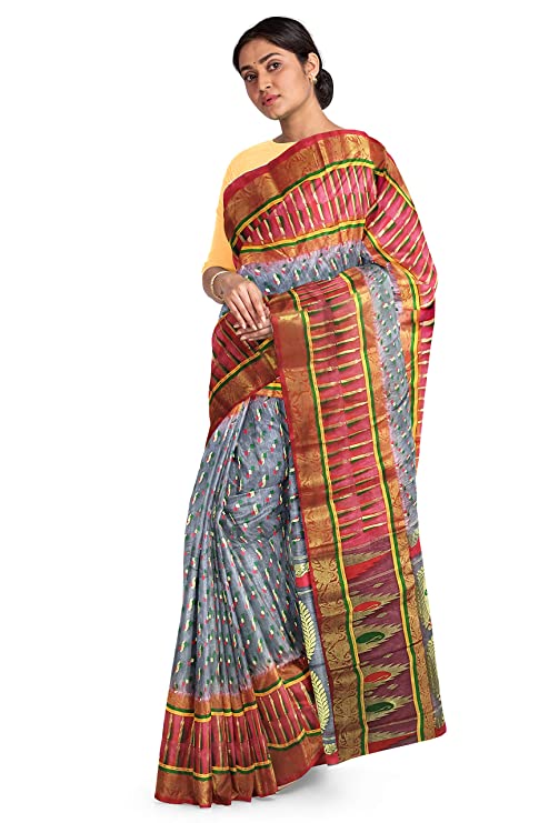 Pradip Fabrics Ethnic Women's Tant Jamdani Saree