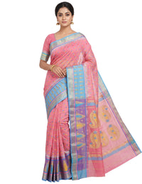 Pradip Fabrics Ethnic Women's Tant Jamdani Saree