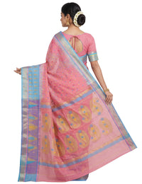Pradip Fabrics Ethnic Women's Tant Jamdani Saree