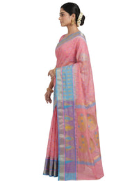 Pradip Fabrics Ethnic Women's Tant Jamdani Saree