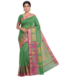 Pradip Fabrics Ethnic Women's Tant Jamdani Saree