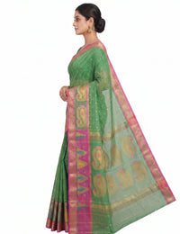 Pradip Fabrics Ethnic Women's Tant Jamdani Saree