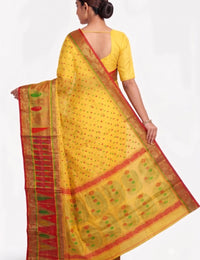 Pradip Fabrics Ethnic Women's Tant Jamdani Saree