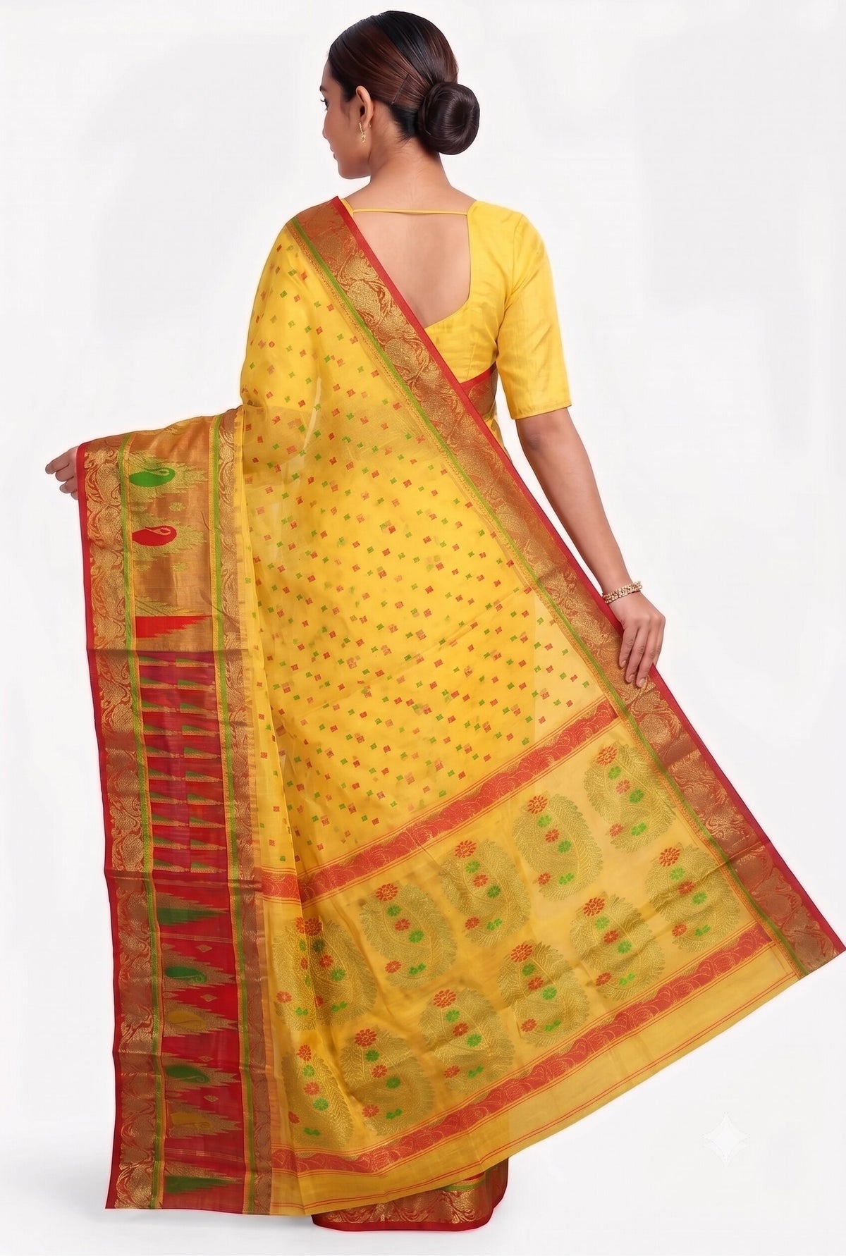 Pradip Fabrics Ethnic Women's Tant Jamdani Saree