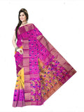 Pradip Fabrics Women's Traditional Woven Jamdani Silk Blend Saree