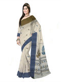 Pradip Fabrics Woven Tant Pure Cotton Saree 