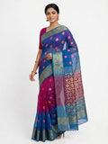 Pradip Fabrics Ethnic Women's Handloom Tant Silk Saree