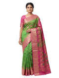 Pradip Fabrics Woven Tant Silk Blend Saree