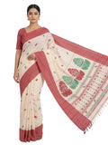 Pradip Fabrics Woven Tant Pure Cotton Saree 