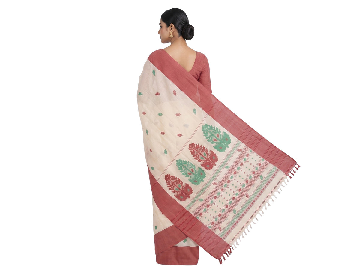 Pradip Fabrics Woven Tant Pure Cotton Saree 