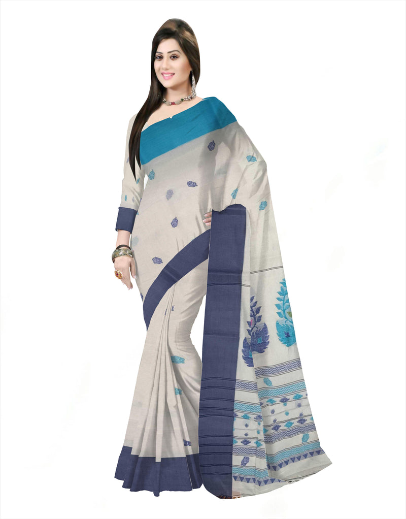 Pradip Fabrics Woven Tant Pure Cotton Saree 