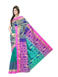 Pradip Fabrics Woven Tant Silk Blend Saree