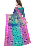 Pradip Fabrics Woven Tant Silk Blend Saree