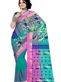 Pradip Fabrics Woven Tant Silk Blend Saree