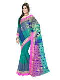 Pradip Fabrics Woven Tant Silk Blend Saree