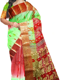 Pradip Fabrics Handloom Tant Baluchuri Saree for Women