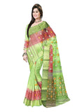 Pradip Fabrics Woven Tant Silk Blend Saree