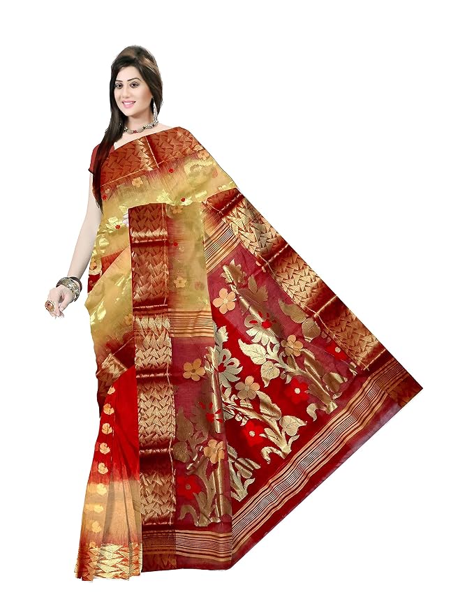 Pradip Fabrics Ethnic Women's Tant Silk Banarasi Saree
