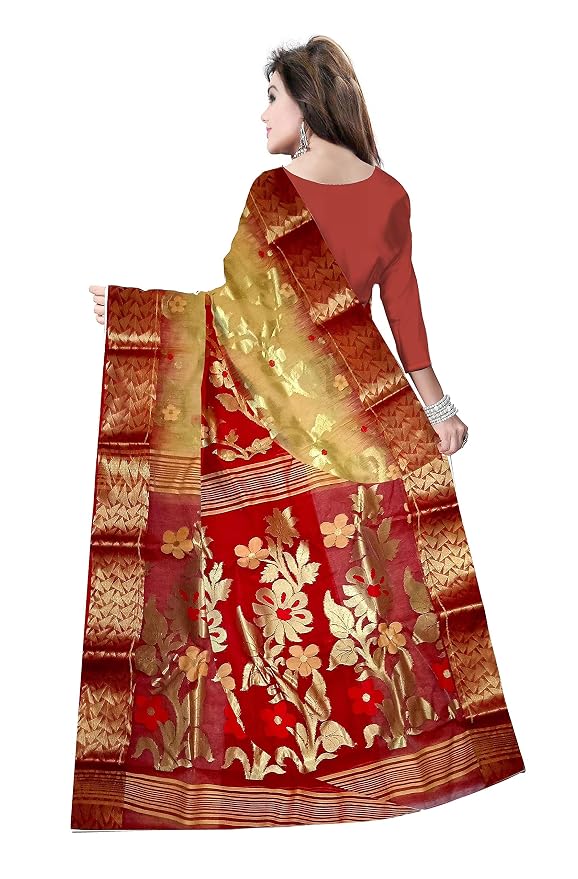 Pradip Fabrics Ethnic Women's Tant Silk Banarasi Saree