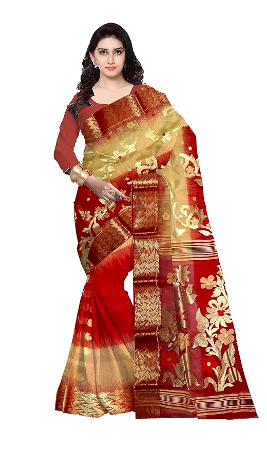 Pradip Fabrics Ethnic Women's Tant Silk Banarasi Saree