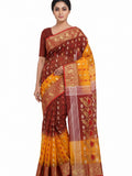 Pradip Fabrics Woven Tant Silk Blend Saree