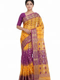 Pradip Fabrics Woven Tant Silk Blend Saree