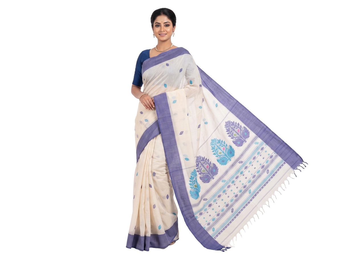 Pradip Fabrics Woven Tant Pure Cotton Saree