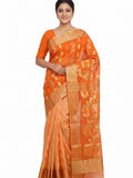 Pradip Fabrics Ethnic Women's Tant Silk Baluchuri Saree