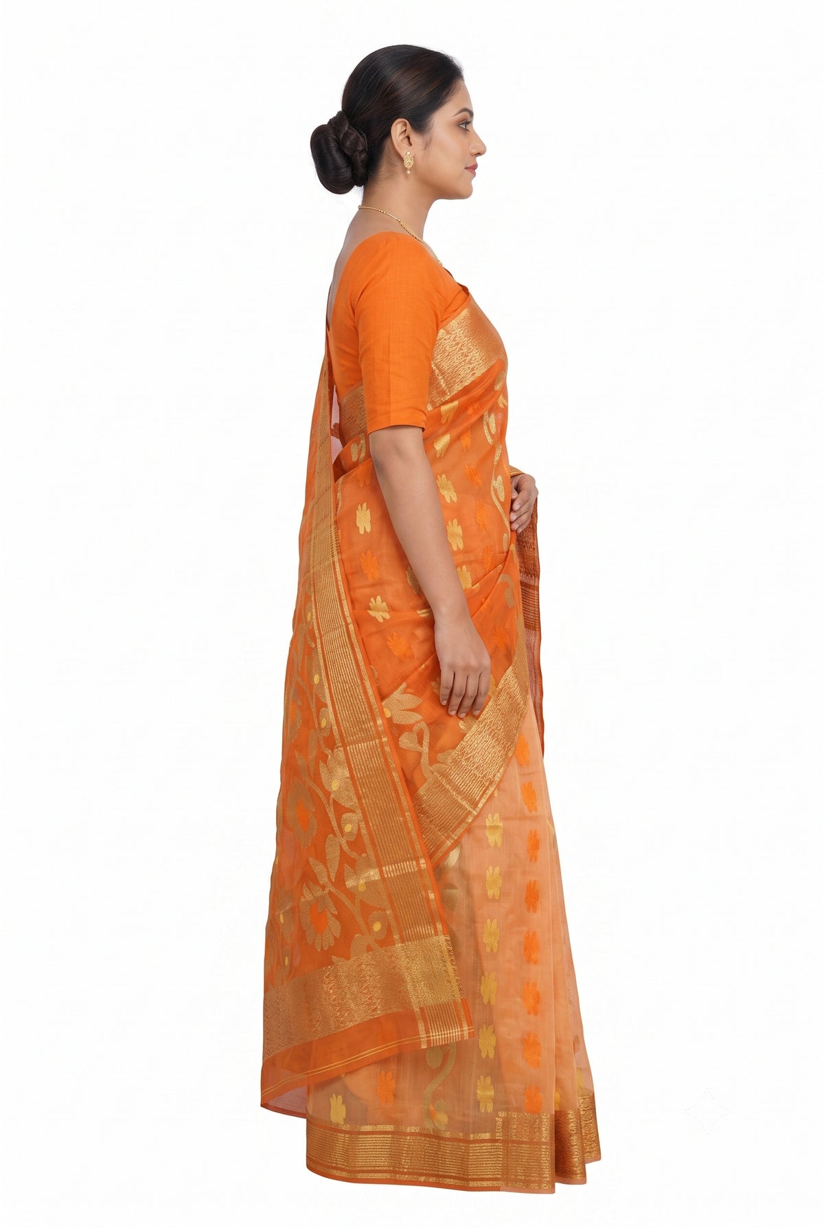 Pradip Fabrics Ethnic Women's Tant Silk Baluchuri Saree