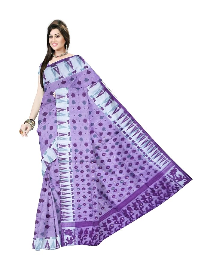 Pradip Fabrics Ethnic Women's All Over Tant Jamdani Saree 
