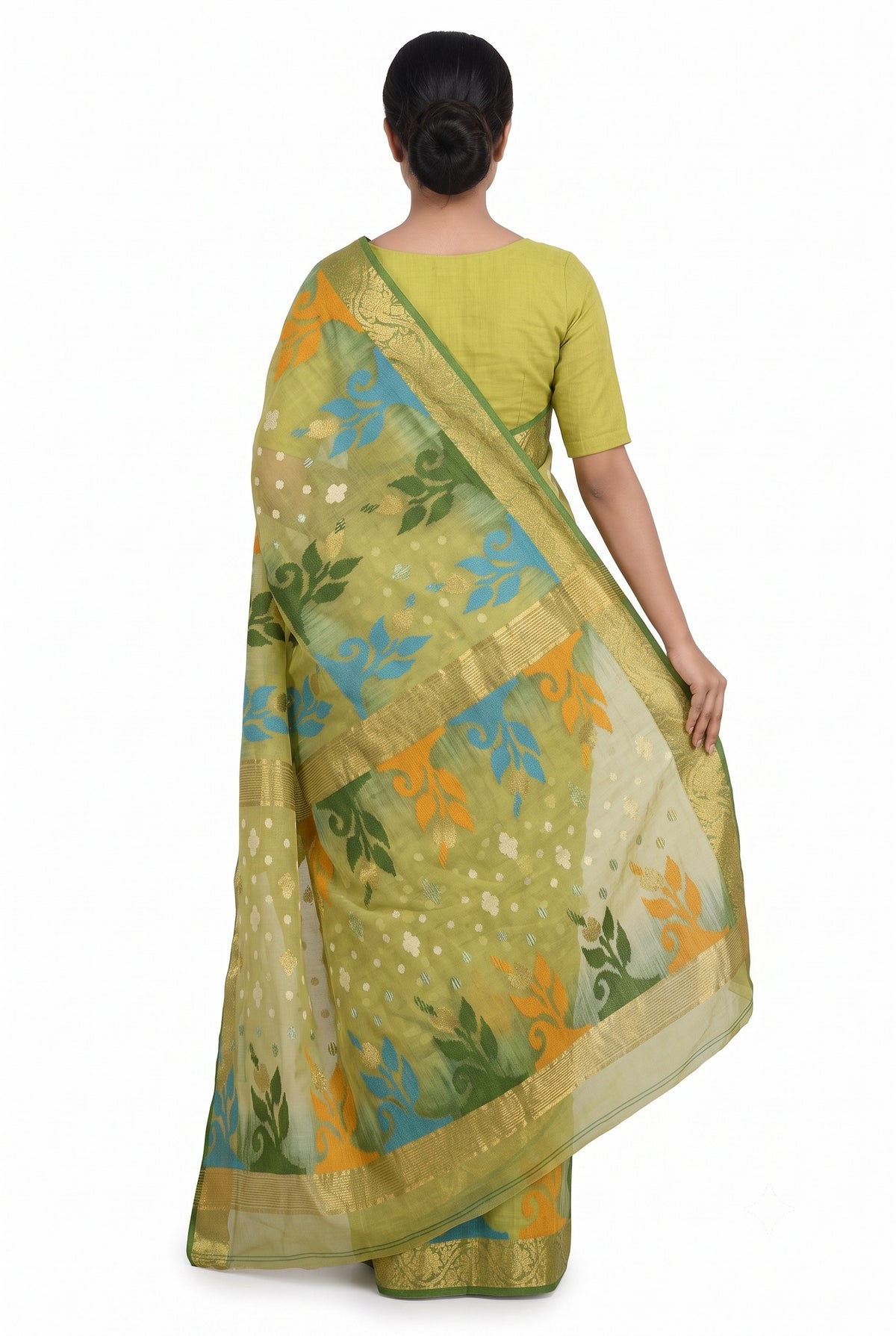 Pradip Fabrics Ethnic Women's Tant Silk Baluchuri Saree