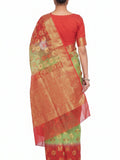 Pradip Fabrics Self Design Tant Silk Blend Saree