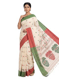 Pradip Fabrics Woven Tant Pure Cotton Saree