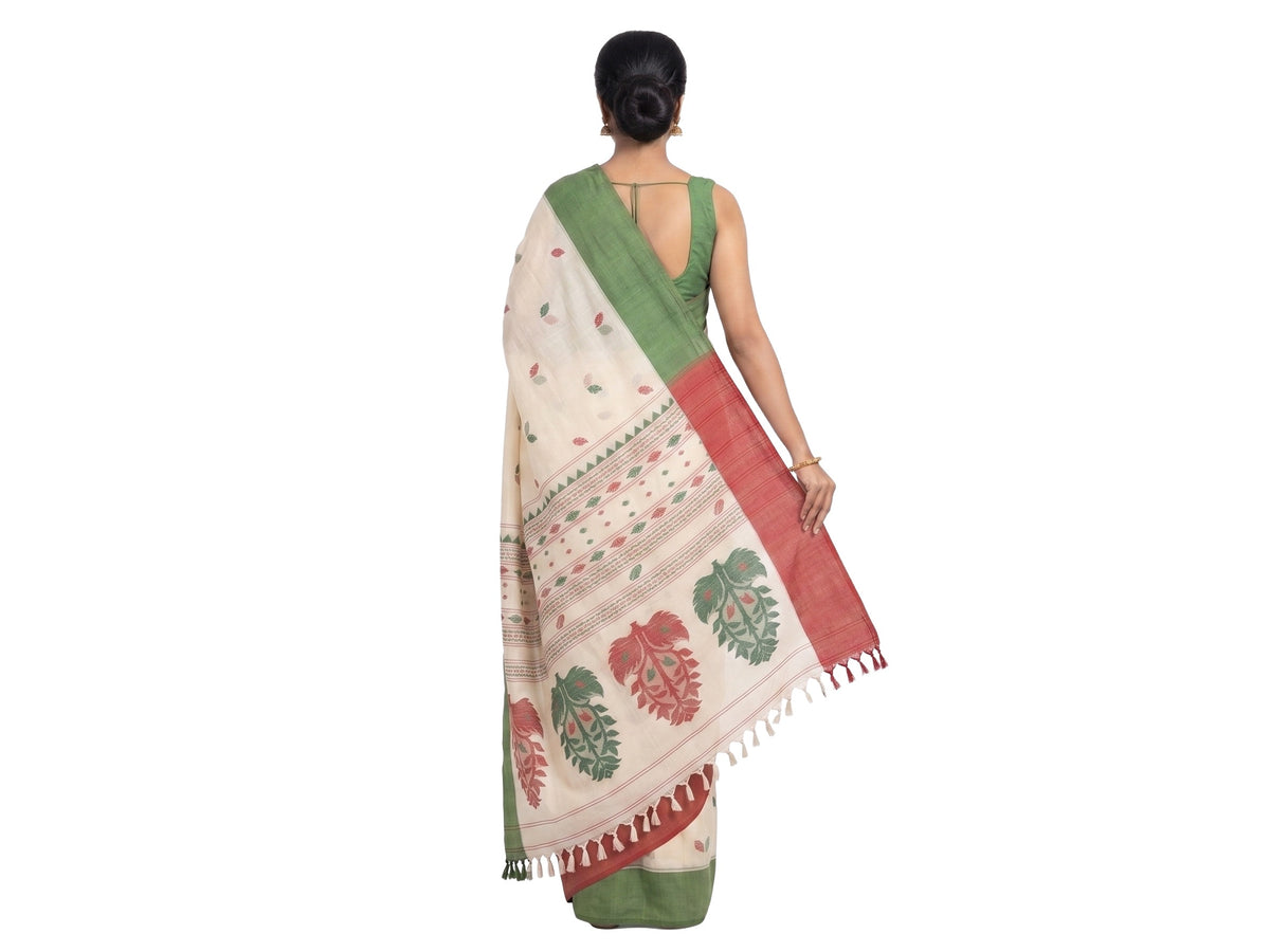 Pradip Fabrics Woven Tant Pure Cotton Saree