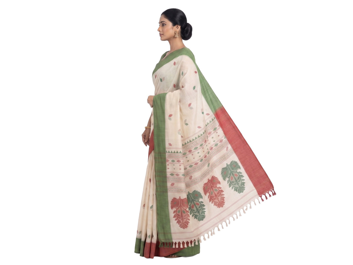 Pradip Fabrics Woven Tant Pure Cotton Saree