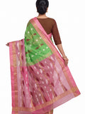 Pradip Fabrics Self Design Jamdani Silk Blend Saree 