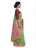 Pradip Fabrics Self Design Jamdani Silk Blend Saree 