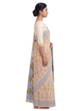 Pradip Fabrics Woven Jamdani Cotton Blend Saree