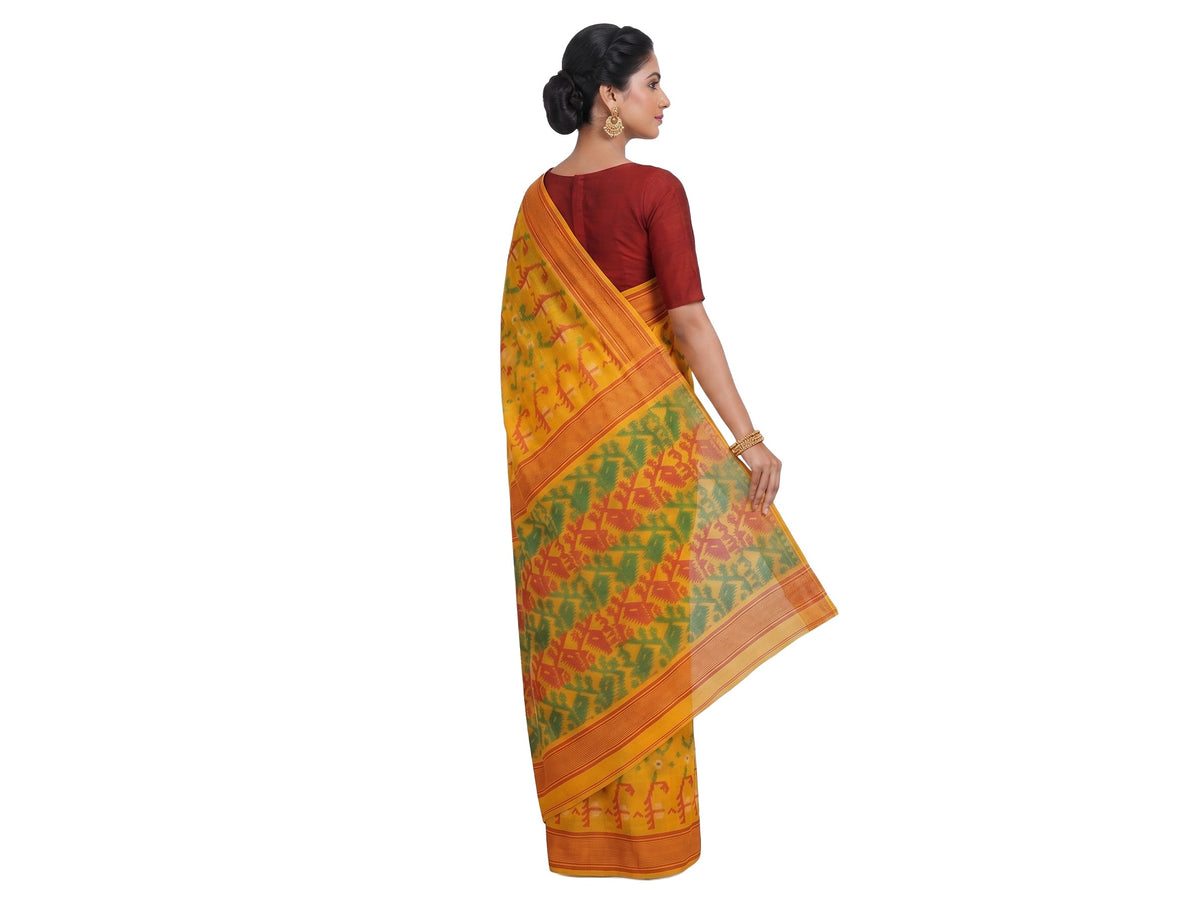 Pradip Fabrics Woven Jamdani Cotton Blend Saree