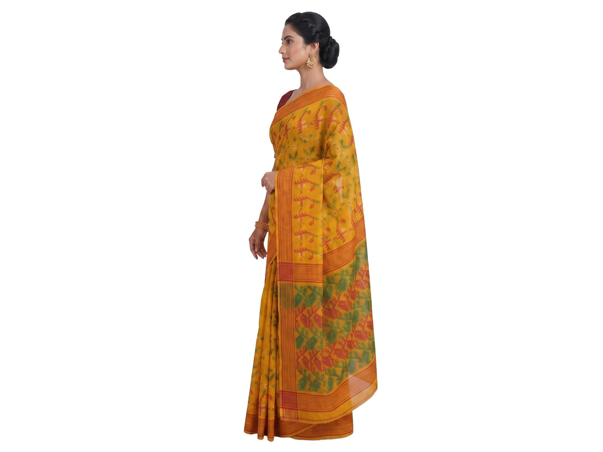 Pradip Fabrics Woven Jamdani Cotton Blend Saree
