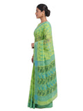 Pradip Fabrics Woven Jamdani Cotton Blend Saree