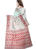 Pradip Fabrics Woven Jamdani Cotton Blend Saree