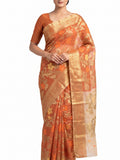 Pradip Fabrics Woven Tant Silk Blend Saree
