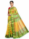 Pradip Fabrics Woven Tant Silk Blend Saree