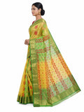 Pradip Fabrics Woven Tant Silk Blend Saree