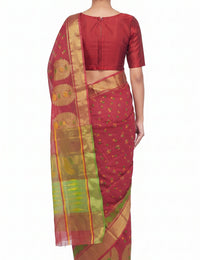 Pradip Fabrics Ethnic Women's Tant Jamdani Saree